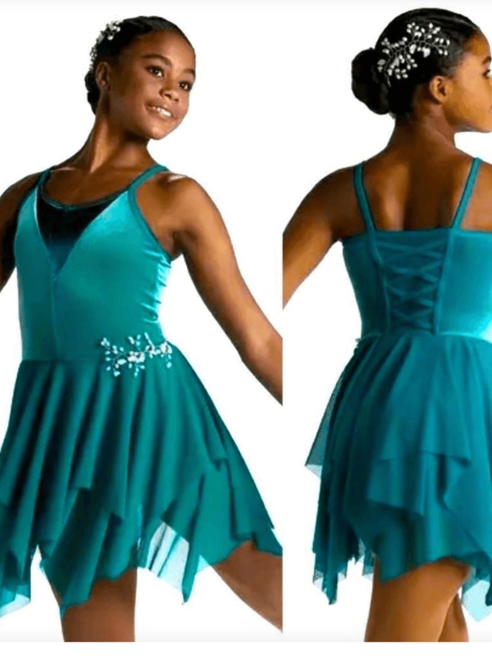 Weissman Adult XS Teal Dance Costume